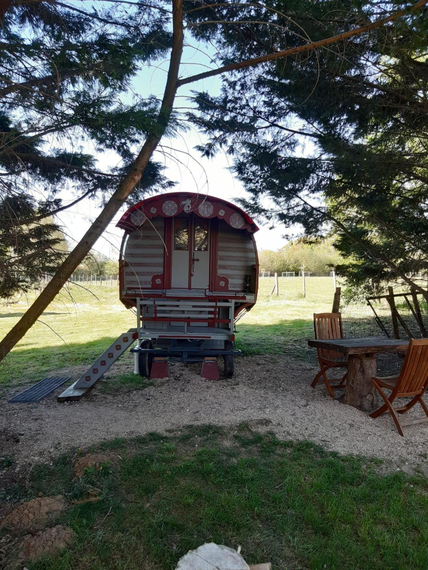 Hotel Roulotte Irlandaise Polly Saint-Vincent-en-Bresse Esterno foto